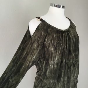 MICHAEL Michael Kors Cold Shoulder Top - Size S